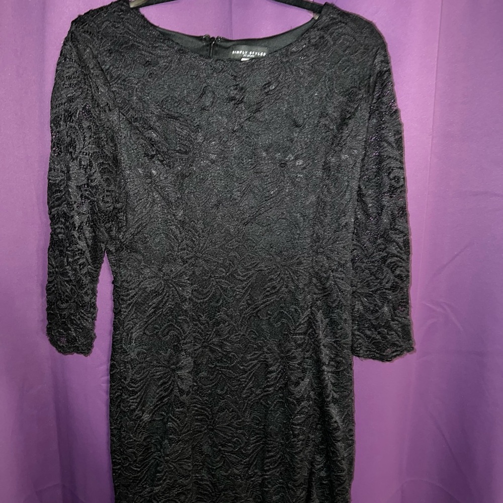 Elegant Black Lace Dress